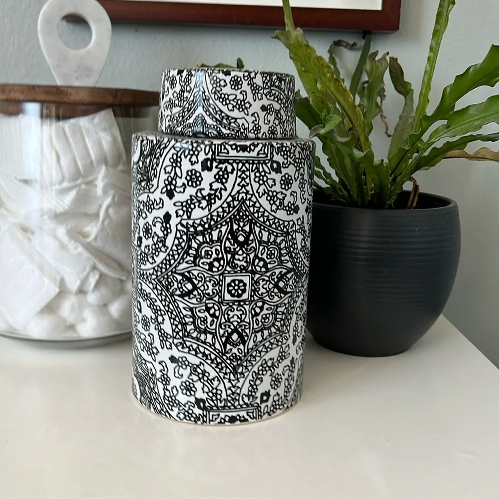 Pottery Barn ceramic container